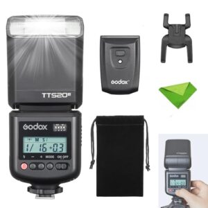 Godox TT520III Camera Flash, 1.8s Recycle Time, 400 Full Power Flash, Built-in Receiver and RT Transmitter for Canon Nikon Panasonic Olympus Pentax and Other DSLR Cameras (NO TTL, TT520II Upgrade)