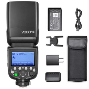 Godox V860III-C Flash for Canon Camera Flash Speedlite 7.2V/2600mAh Li-ion Battery, 2.4G Wireless HSS 1/8000 1.5s Recycle Time 10 Levels LED Modeling Light for Canon (Upgraded V860II-C)