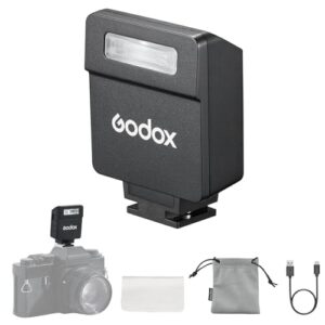 Godox iM22 Camera Flash, Built-in Battery with 5 Levels Flash Power for Canon/Sony/Fujifilm/Nikon/Panasonic/Olympus, for Cameras with Single-Contact Hotshoe