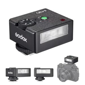 Godox iM30 Mini Flash Speedlite,Camera Flash GN15 with 7 Levels Flash Power,CCT 6500K±200K with S1/S2 Optical Control for Canon Fuji Sony Nikon DSLR Cameras with Hot Shoe