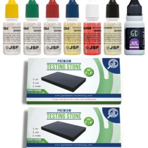 Gold Silver Jewelry Tester Appraisal Kit 10K 14K 18K 22K 24K Platinum Palladium Test Precious Metals 999 925 Scrap