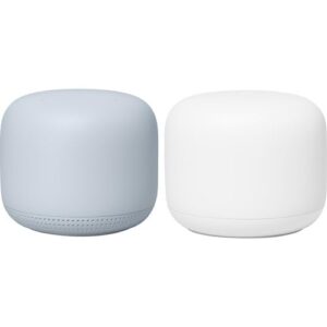 Google WiFi Mesh Router System for Home, Office – 2 Pack – Whole Home Coverage, Dual-Band, Parental Controls, Simple Setup