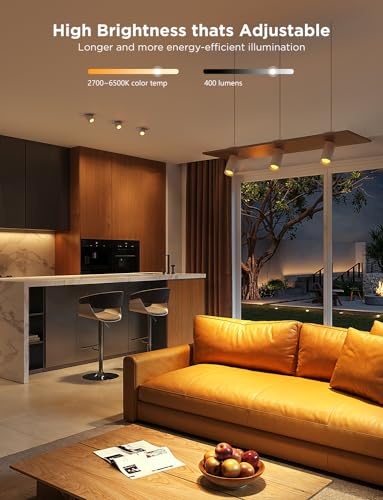 Govee GU10 LED Bulb, Smart GU10 Light Bulbs, Dimmable Color Changing Light Bulbs, 85 Dynamic Scenes, WiFi & Bluetooth LED Bulbs Work with Alexa, Google Assistant, Syncs with Music, 4 Pack - Image 5