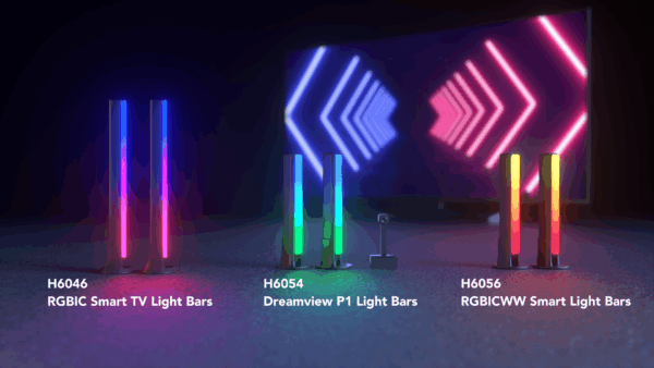 Govee Smart LED Light Bars, Work with Alexa and Google Assistant, RGBICWW WiFi TV Backlights with Scene and Music Modes for Gaming, Pictures, PC, Room Decoration - Image 8