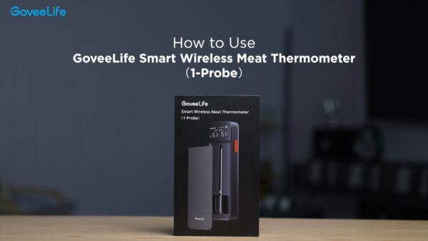 GoveeLife Wireless Meat Thermometer Digital, Unlimited Range WiFi Food Thermometer with 2 Sensors, Rechargeable LCD Base, APP Alerts, Bluetooth Cooking Probe for Kitchen, BBQ, Grill, Oven, Smoker - Image 8
