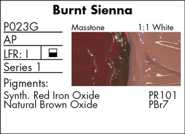 Grumbacher Pre-Tested Oil Paint, 37ml/1.25 Ounce, Burnt Sienna (P023G) - Image 5
