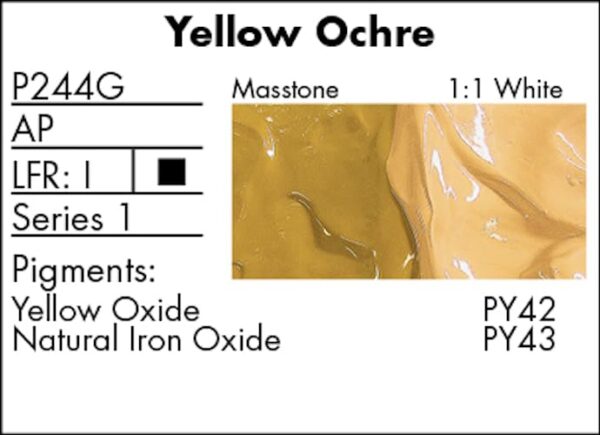 Grumbacher Pre-Tested Oil Paint, 37ml/1.25 Ounce, Yellow Ochre (P244G) - Image 5