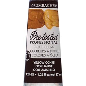 Grumbacher Pre-Tested Oil Paint, 37ml/1.25 Ounce, Yellow Ochre (P244G)