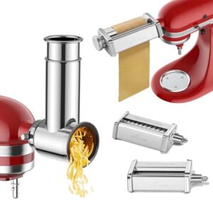 Gvode Pasta Maker & Slicer shredder Attachment for KitchenAid Stand Mixer