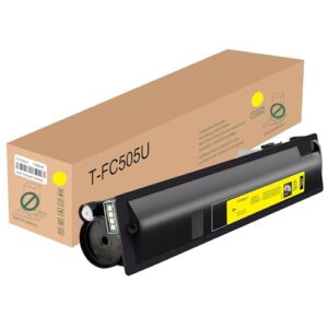 HEG T-FC505U Toner T-FC505U-Y Yellow Toner Cartridge Replacement for Toshiba e-Studio 2505AC 3005AC 3505AC 4505AC 5005AC Printer(1 Pack)