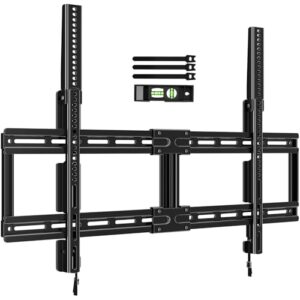 HOME VISION Fixed TV Wall Mount for Most 42″-100″ Flat Curved TVs- 0.86” Ultra Slim, Low Profile TV Mount Fits 8″-32″ Studs, Heavy Duty Bracket Mounts for Large TVs, Max VESA 800X600mm, Up to 200lbs