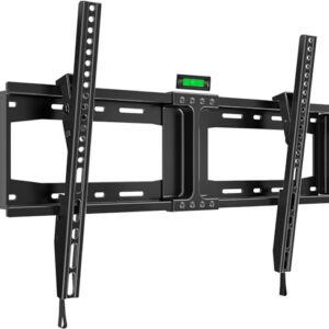 HOME VISION Heavy Duty Tilt TV Wall Mount for Most 32″-84″ Flat TVs, Max VESA 600x400mm, 165LBS Loading, Low Profile Tilting Wall Mount TV Bracket Fits 16/18/24 Inch Studs, Anti-Glare HV9601