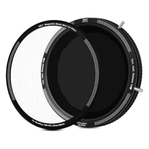 H&Y RevoRing 67 72 77 82mm 3 in 1 Variable ND Filter Polarizing Filter and Black Promist 1/4 Magnetic Filter Kit for Portrait Lanscapes Photography Videography