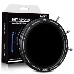 H&Y RevoRing MKⅡ Variable ND Filter, ND3-ND1000 Neutral Density Filter and CPL with Variable Thread Sizes and Locking System 67 72 77 82mm