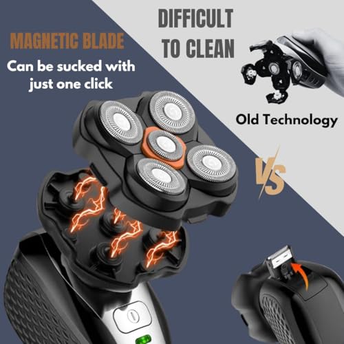 Head Shavers & Body Trimmer for Men (Best Pack) Ball Shaver Mens Grooming Kit Head Razors for Bald Men Electric Shaver & Body Hair Trimmer All-in-One Manscape Kit with Waterproof Design - Image 5