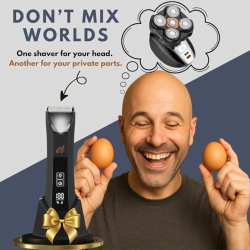 Head Shavers & Body Trimmer for Men (Best Pack) Ball Shaver Mens Grooming Kit Head Razors for Bald Men Electric Shaver & Body Hair Trimmer All-in-One Manscape Kit with Waterproof Design - Image 6