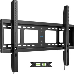 Heavy Duty TV Wall Mount for 45-100 inch Large TVs up to 200 LBS & 800×600 mm Vesa, Ultra Slim Fixed TV Mount, Low-Profile TVS Bracket, 16″ 24″ 32″ Wood Stud, Fit Most 65+ 75+ 85 86 90 98 100 TVs