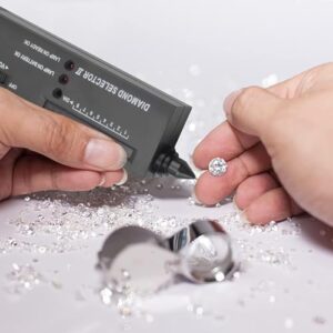Diamond Tester High Accuracy Diamond Tester Pen,Environmental Protection 9V Battery,Professional Diamond Selector for Jeweler Novice and Expert,Thermal Conductivity Meter (Diamond Tester)