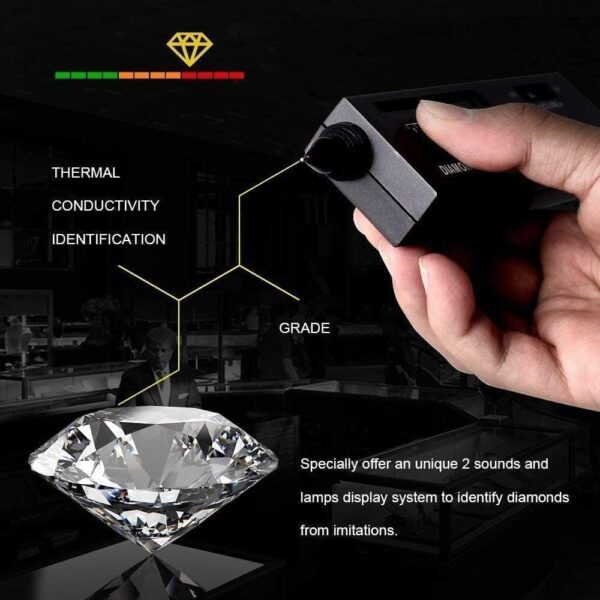 High Accuracy Diamond Tester+30X60X Illuminated Jewelry Eye Loupe Mini Led Foldable Magnifying,Jewelry Diamond Detector Gem Distinguish Tool Thermal for Novice and Expert, Diamond Tester Pen - Image 8
