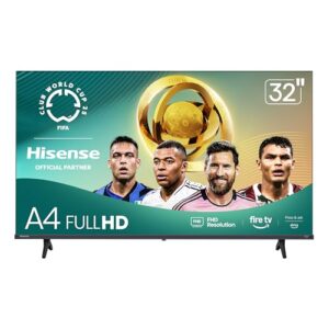 Hisense 32-Inch Class A4 Series FHD 1080p Smart Fire TV (32A4NF, 2025 Model) – DTS Virtual: X, Slim Bezel Design, Alexa Built in