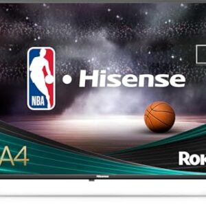 Hisense 32-Inch Class A4 Series HD 720p Roku TV 32A4HNR, Smart, Alexa Compatibility, Google Assistant, 2024 Model, Dolby Audio, Slim Bezel Design