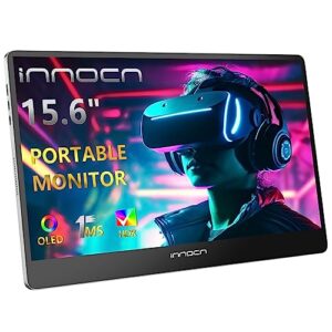 INNOCN 15.6 inch Portable Monitor 15A1F | OLED | 1080P FHD | USB C, HDMI | Laptop Monitor, Computer Display, Gaming Monitor | HDR, Detachable Stand, Speakers