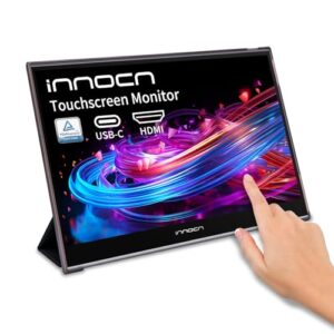 INNOCN 15.6 inch Portable Monitor Touchscreen for Laptop FHD 1080P USB C HDMI External Display Travel Second Monitor for MacBook Windows Tablets Android Chrome PS4 Switch Mini PC