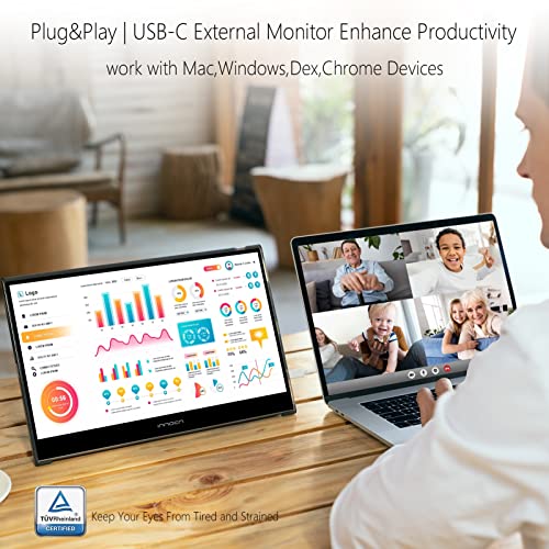 INNOCN Portable Monitor 13.3" OLED Full HD 1080P 100% DCI-P3 1MS 100000:1 USB C Plug Play Second Computer Display Mini HDMI Travel Monitor Photo Video Editing for Laptop MacBook PC Console - Image 7