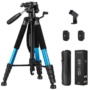 JOILCAN Tripod Camera Tripods, 74″ Tripod for Camera Cell Phone Video Recording, Heavy Duty Tall Camera Tripod Stand, Professional Travel DSLR Tripods Compatible with Canon iPhone, Max Load 15 LB