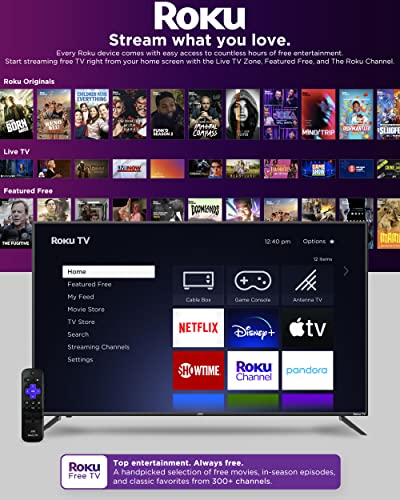 JVC 32-Inch 720p HD LED Roku Smart TV with Voice Control App, Airplay, Screen Casting, & 300+ Free Streaming Channels (LT32MAW2) - Image 4