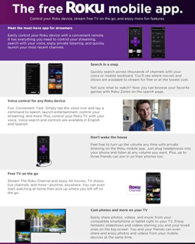 JVC 32-Inch 720p HD LED Roku Smart TV with Voice Control App, Airplay, Screen Casting, & 300+ Free Streaming Channels (LT32MAW2) - Image 6