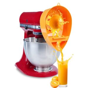 Juicer Attachment Compatible with KitchenAid Stand Mixer (orange)