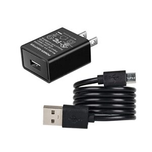 KEAIDUO Kindle Fire Fast Charger, 5V 2A USB Wall AC Adapter with 10Ft Micro USB Cable for Kindle Fire HD, Fire 7 8 10 Tablet and Phone HDX 6″ 7″ 8.9″ 9.7″ Tab Power Supply Cord