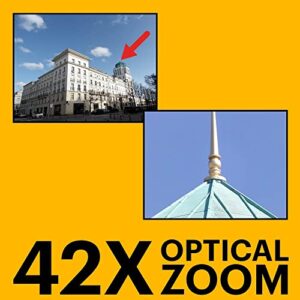 KODAK PIXPRO AZ425-RD 20MP Digital Camera 42X Optical Zoom 24mm Wide Angle 1080P Full HD Video Optical Image Stabilization Li-Ion Battery 3″ LCD Vlogging Camera (Red)