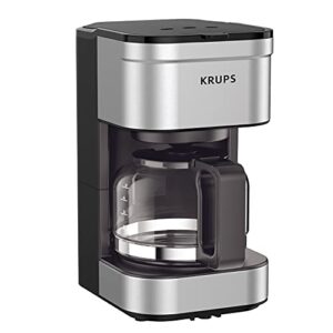 KRUPS Newer Model Drip Coffee Maker, Glass, Silver