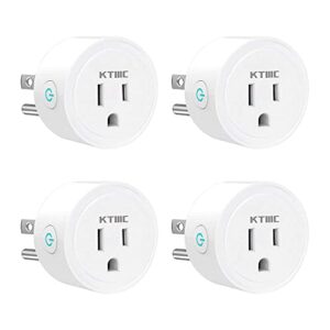 KTMC Smart Plug 4 Pack, Alexa & Google Home Compatible, No Hub Required, Remote Control, ETL Certified