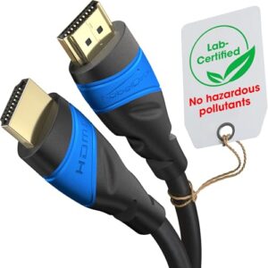 KabelDirekt – 8K/4K HDMI Cable 2.1 – 20ft & More Cables (0.5ft–75ft) – Certified Toxin-Free, German-Engineered HDMI Cord – 10K/8K@60Hz/4K@120Hz – HDMI 2.1 Cable for HDTV, PC, PS5/Xbox/Switch