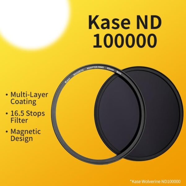 Kase Wolverine 67mm ND100000 16.5 Stop Magnetic Neutral Density Filters Incl Adapter - Image 6