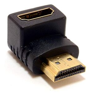 Keple 90 Degree HDMI Adapter, Gold-Plated Connectors, Supports 1080p, Works with Roku, Amazon Fire TV, Chromecast, Miracast, and More