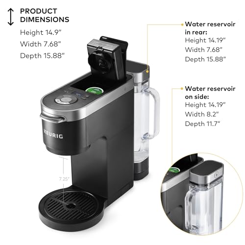 Keurig K-Duo Plus Single Serve & Carafe Coffee Maker, Multi-Position 60oz Removable Reservoir, Programmable Auto Brew Carafe, Black - Image 7