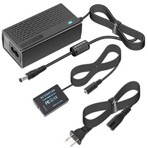 Kimaru DMW-DCC9 DC Coupler DMW-AC10 AC8 AC Power Adapter DMW-BLD10 Dummy Battery Kit for Panasonic Lumix DMC-GX1X DMC-GX1W DMC-GX1 DMC-G3W DMC-G3K DMC-G3 DMC-GF2C DMC-GF2W DMC-GF2 Cameras.