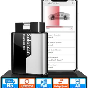 Kingbolen Soloscan for Honda Acura OBD2 Scanner Bluetooth, Bidirectional Test Full System Diagnostic Scan Tool for Android & iOS, All Reset Services Car Code Reader, AutoVin, Lifetime Free Update