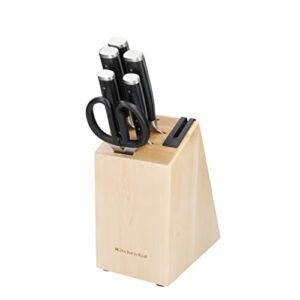 KitchenAid 6-Piece Knife Set (Black) – Includes Essential Knives & Built-in Sharpener