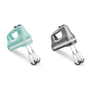 KitchenAid 6 Speed Hand Mixer with Flex Edge Beaters Bundle – KHM6118 (2 Pack)