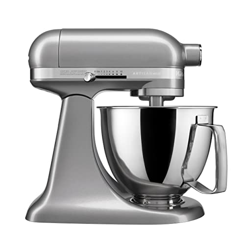 KitchenAid Artisan Mini 3.5 Quart Tilt-Head Stand Mixer - KSM3316X - Contour Silver and KitchenAid 3.5 Quart Tilt-Head Glass Bowl - KSM35GB - Image 3