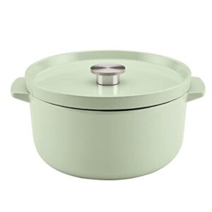 KitchenAid Enameled Cast Iron Dutch Oven/Casserole, 6 Quart, Pistachio