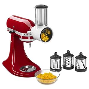 KitchenAid Classic Series Stand Mixer 4.5 Q and Fresh Prep Slicer/Shredder Attachment, White