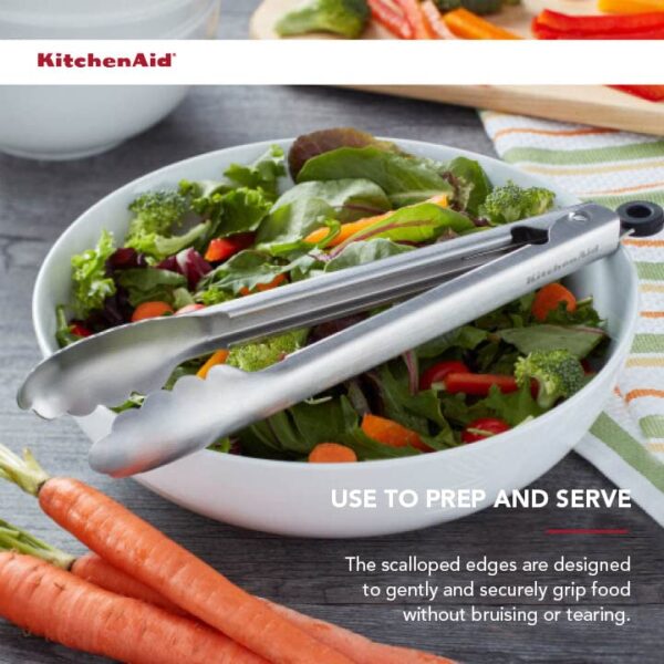 KitchenAid Stainless Steel Utility Tongs, 12 Inch - Image 6