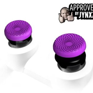 KontrolFreek FPS Freek Frenzy for Xbox One and Xbox Series X Controller | Performance Thumbsticks | 1 High-Rise, 1 Mid-Rise | Purple/Black