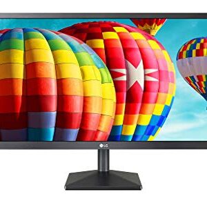 LG 24MK430H-B 24” Class Full HD (1920 x 1080) IPS Monitor with AMD FreeSync Technology On Screen Control and Compact Bezel (HDMI, D-Sub, Headphone Jack) – Black